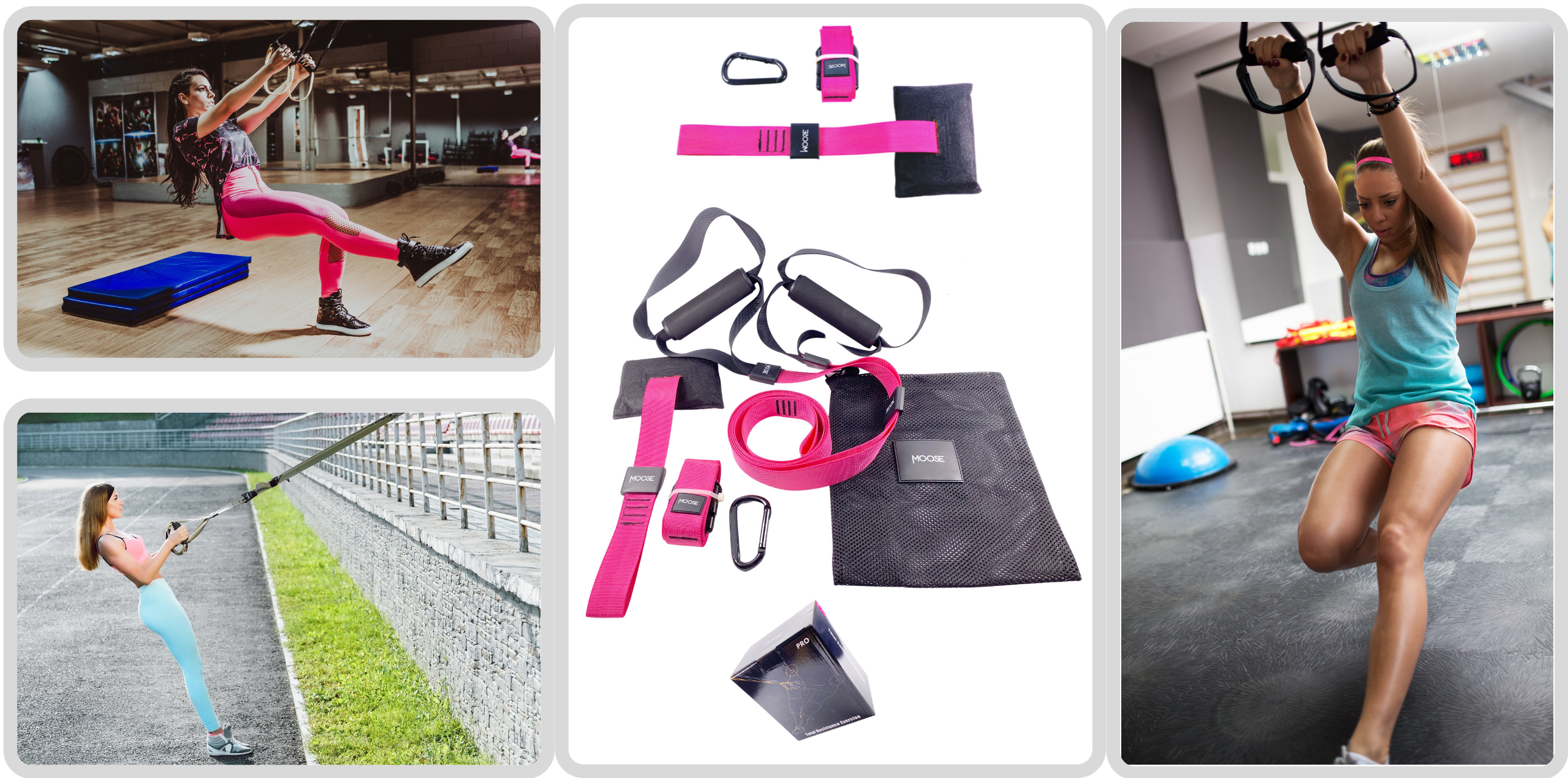 Pełen zestaw taśm treningowych do ćwiczeń T.R.X Moose